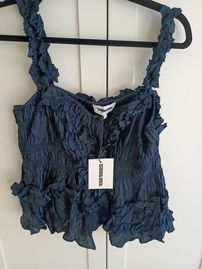 NEW SAINT ART NAVY TOP LARGE NWT